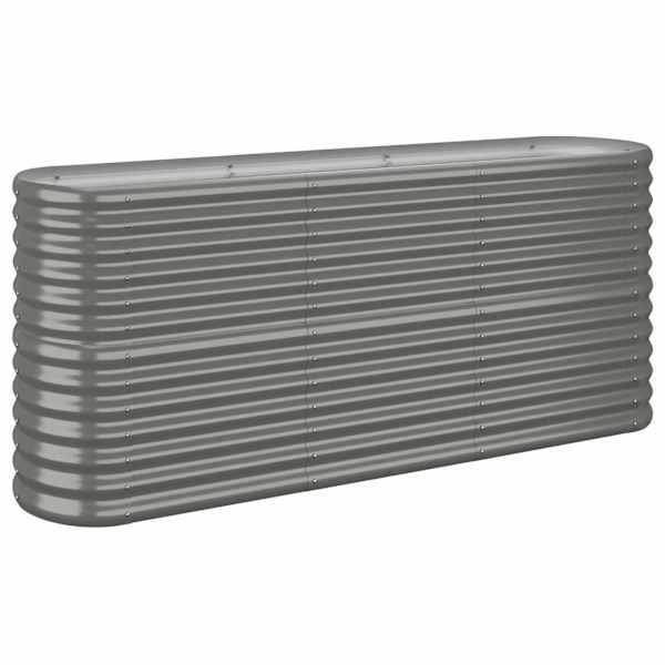 Peenrakast 152 × 40 × 68 cm, tsingitud teras – hall