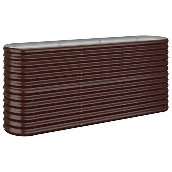 Peenrakast 152 × 40 × 68 cm, tsingitud teras – pruun