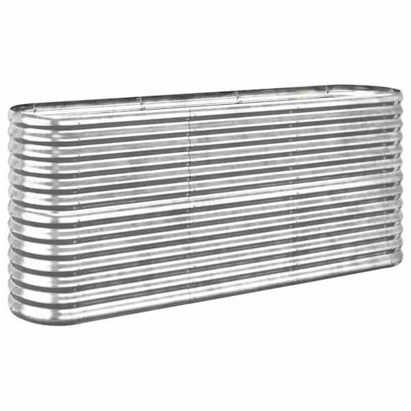 Peenrakast 152 × 40 × 68 cm, tsingitud teras – hõbedane