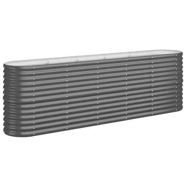 Peenrakast 224 × 40 × 68 cm, tsingitud teras – antratsiithall