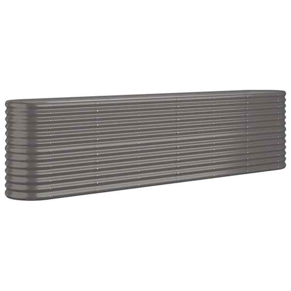 Peenrakast 260 × 40 × 68 cm, tsingitud teras – hall