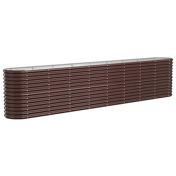 Peenrakast 332 × 40 × 68 cm, tsingitud teras – pruun