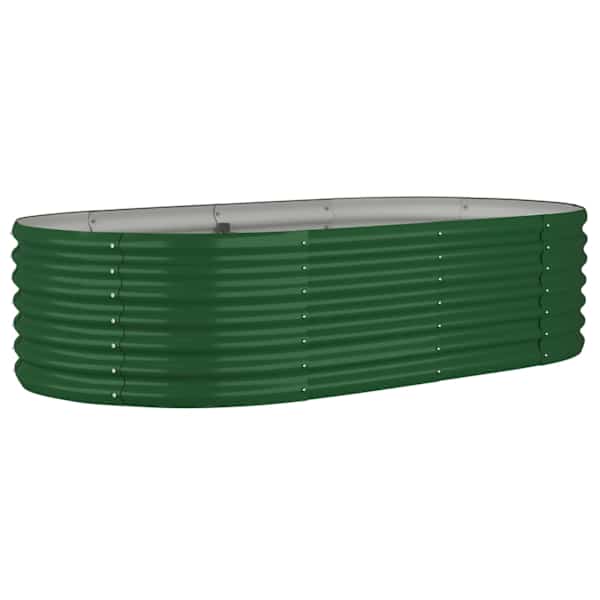 Peenrakast 152 × 80 × 36 cm, tsingitud teras – roheline
