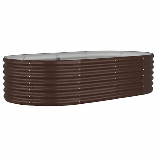 Peenrakast 152 × 80 × 36 cm, tsingitud teras – pruun