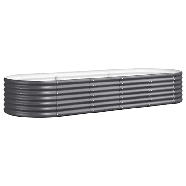 Peenrakast 224 × 80 × 36 cm, tsingitud teras – antratsiithall