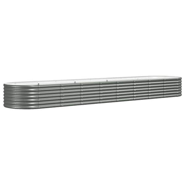 Peenrakast 368 × 80 × 36 cm, tsingitud teras – hall