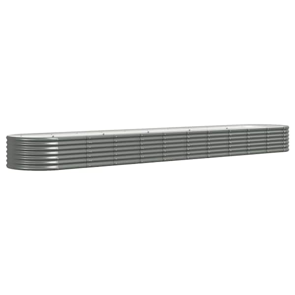 Peenrakast 440 × 80 × 36 cm, tsingitud teras – hall