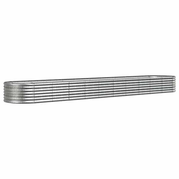 Peenrakast 440 × 80 × 36 cm, tsingitud teras – hõbedane