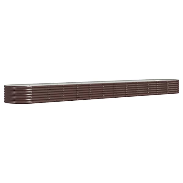 Peenrakast 512 × 80 × 36 cm, tsingitud teras – pruun