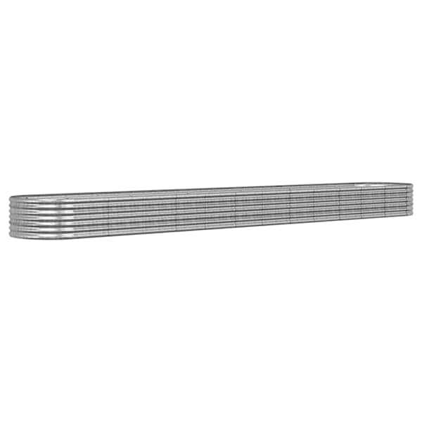 Peenrakast 512 × 80 × 36 cm, tsingitud teras – hõbedane