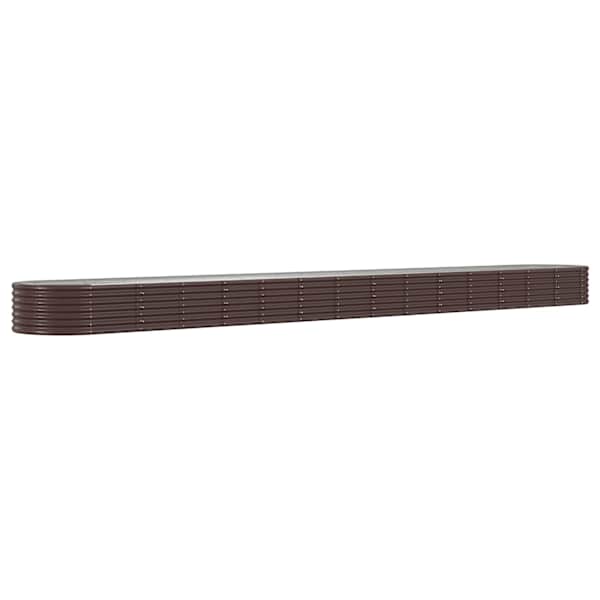 Peenrakast 620 × 80 × 36 cm, tsingitud teras – pruun