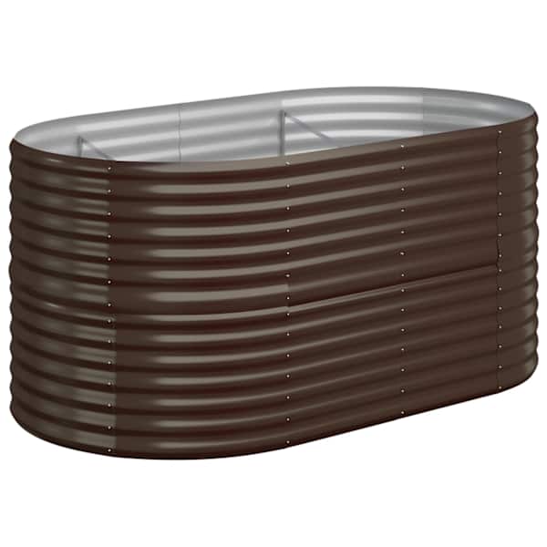Peenrakast 152 × 80 × 68 cm, tsingitud teras – pruun