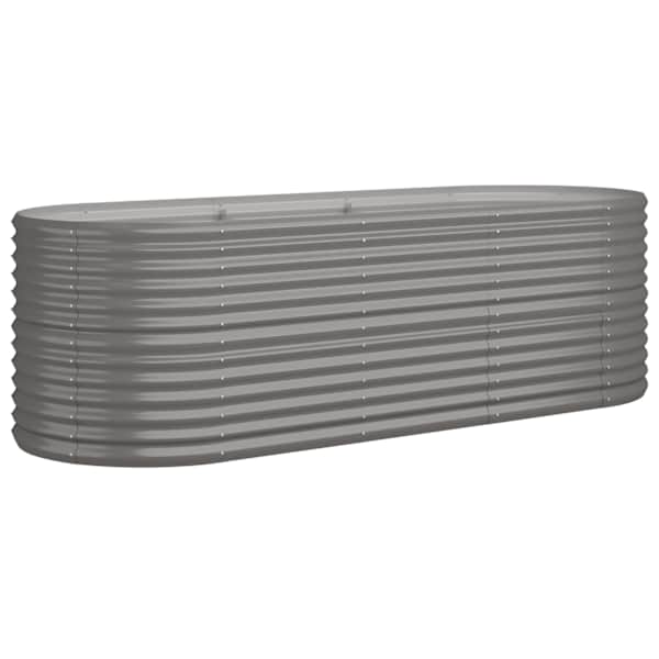 Peenrakast 224 × 80 × 68 cm, tsingitud teras – hall