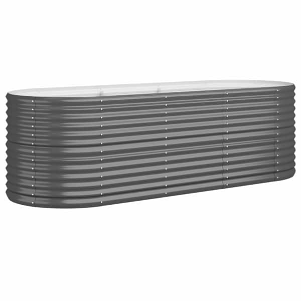 Peenrakast 224 × 80 × 68 cm, tsingitud teras – antratsiithall