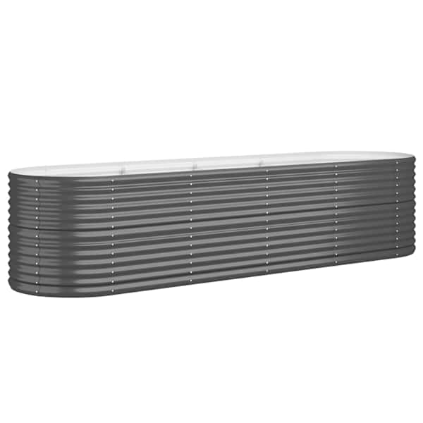 Peenrakast 296 × 80 × 68 cm, tsingitud teras – antratsiithall