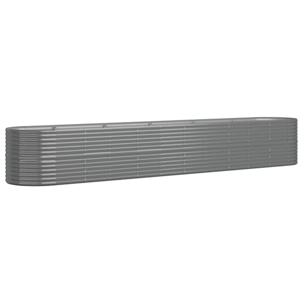 Peenrakast 440 × 80 × 68 cm, tsingitud teras – hall