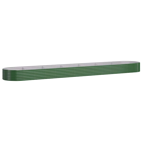 Peenrakast 544 × 100 × 36 cm, tsingitud teras – roheline