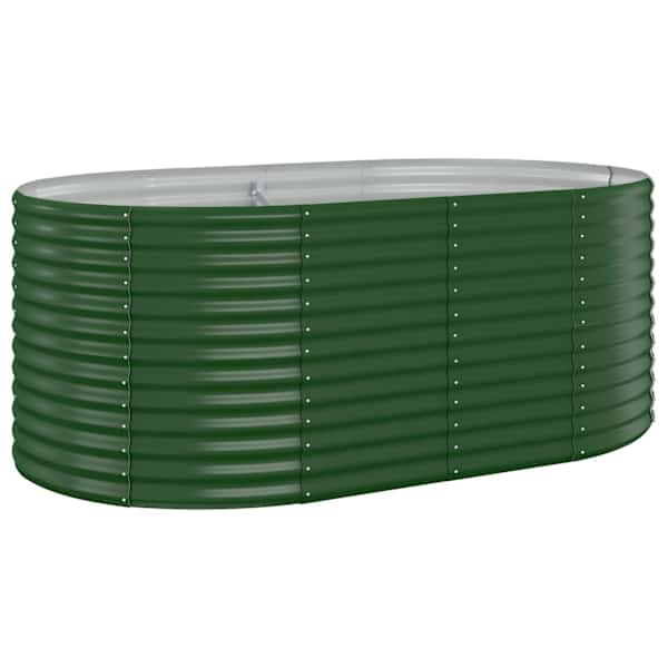 Peenrakast 175 × 100 × 68 cm, tsingitud teras – roheline