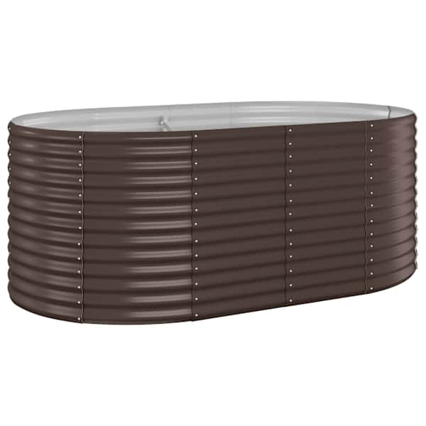 Peenrakast 175 × 100 × 68 cm, tsingitud teras – pruun