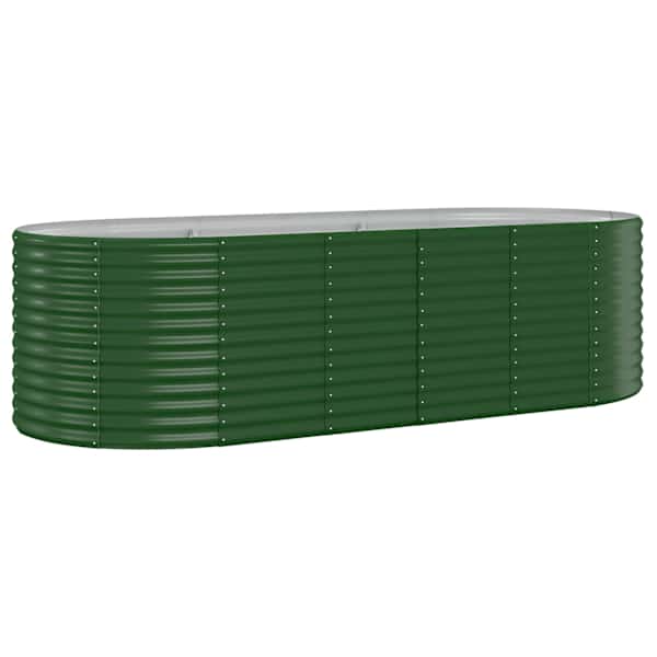 Peenrakast 249 × 100 × 68 cm, tsingitud teras – roheline