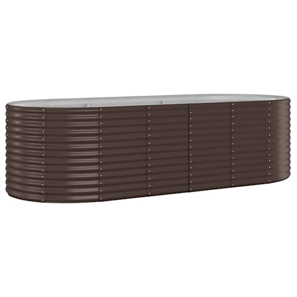 Peenrakast 249 × 100 × 68 cm, tsingitud teras – pruun