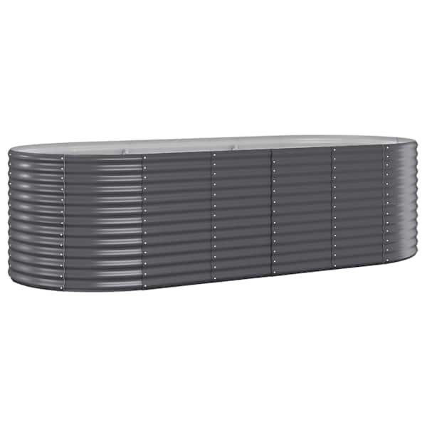 Peenrakast 249 × 100 × 68 cm, tsingitud teras – antratsiithall