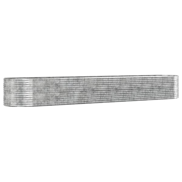 Peenrakast 554 × 100 × 68 cm, pulbervärvitud teras – hõbedane