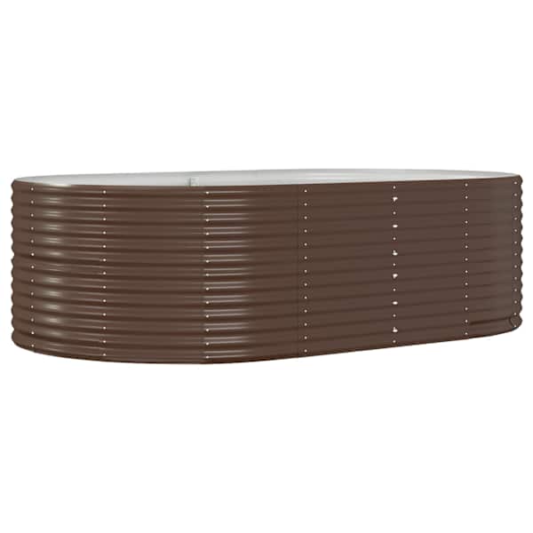 Taimekast 212 × 140 × 68 cm, tsingitud teras – pruun