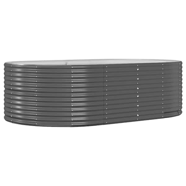 Taimekast 212 × 140 × 68 cm, tsingitud teras – antratsiithall