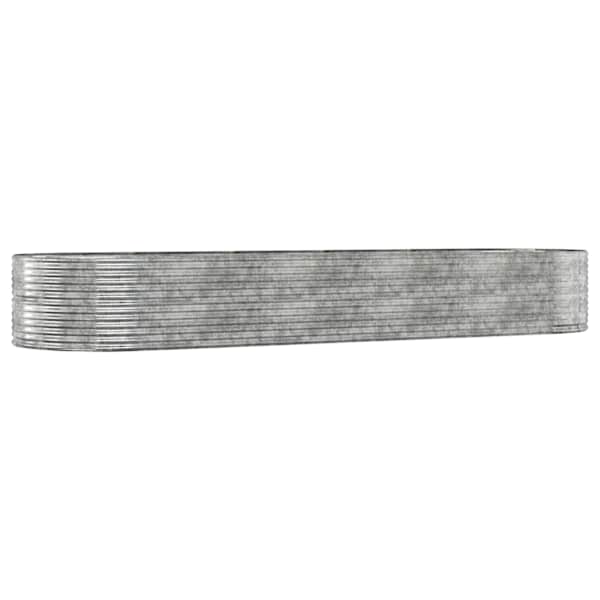 Taimekast 447 × 140 × 68 cm, tsingitud teras – hõbedane