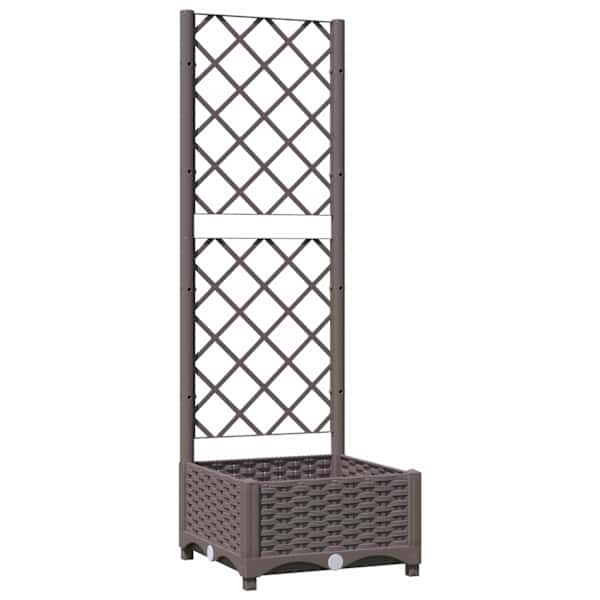 Taimekast võrega 40 × 40 × 121,5 cm, PP (polüpropüleen) – pruun