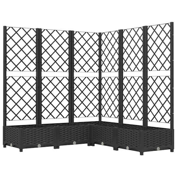 Taimekast võrega 120 × 120 × 121,5 cm, PP (polüpropüleen) – must