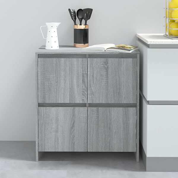 Puhvetkapp 2 tk, hall Sonoma tamm, 70 × 41 × 75 cm, tehispuit