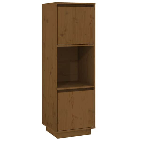 Kõrge kapp, meepruun, 38 × 35 × 117 cm, toekas männipuit