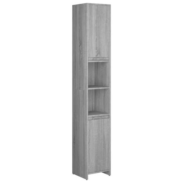Raamatukapp, hall Sonoma tamm, 30 × 30 × 183,5 cm, tehispuit