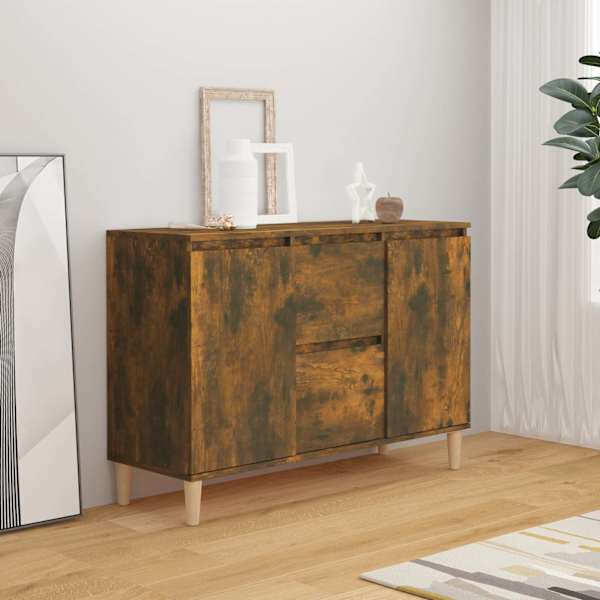 Puhvetkapp, suitsutatud tamm, 101 × 35 × 70 cm, tehispuit
