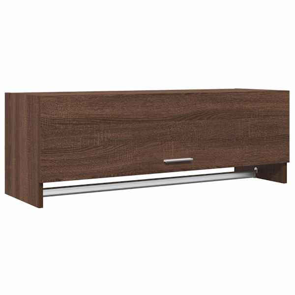 Garderoob, pruun tamm, 100 × 32,5 × 35 cm, tehispuit