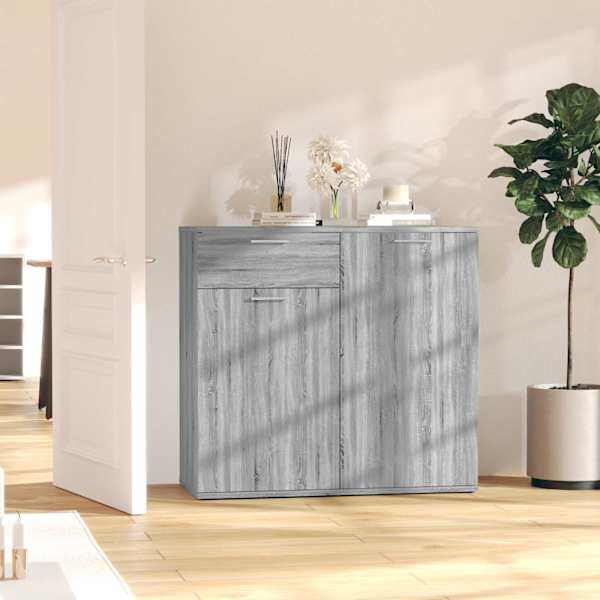 Puhvetkapp, hall Sonoma tamm, 80 × 36 × 75 cm, tehispuit