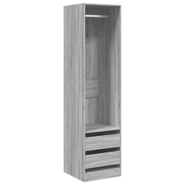 Riidekapp sahtlitega, hall Sonoma 50 × 50 × 200 cm tehispuit
