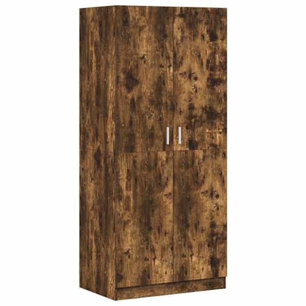 Riidekapp, suitsutatud tamm, 80 × 52 × 180 cm, tehispuit