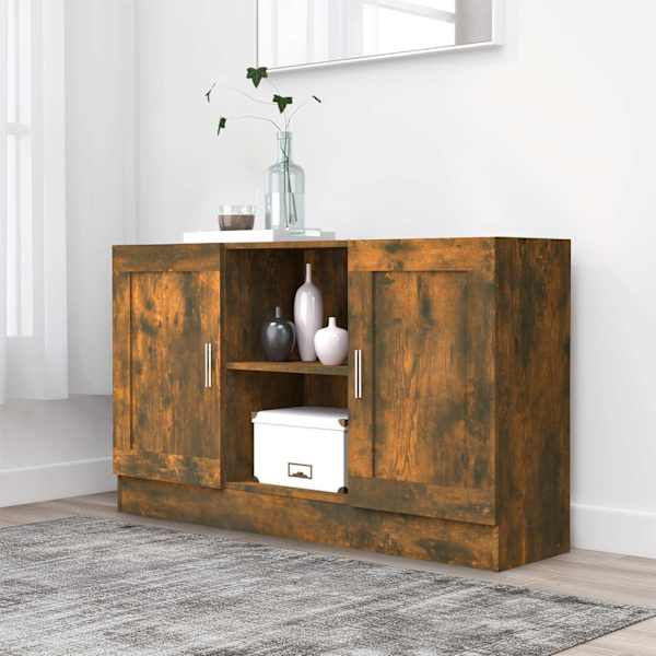 Puhvetkapp, suitsutatud tamm, 120 × 30,5 × 70 cm, tehispuit