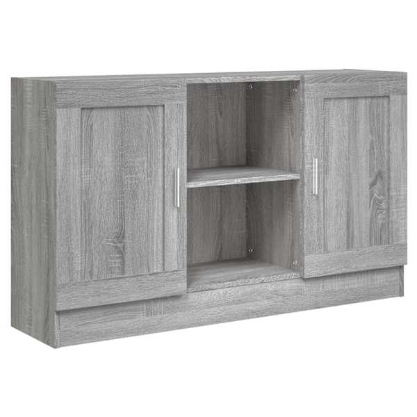 Puhvetkapp, hall Sonoma tamm, 120 × 30,5 × 70 cm, tehispuit