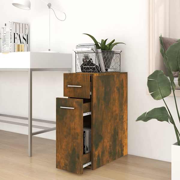 Sahtlitega kapp, suitsutatud tamm, 20 × 45,5 × 60 cm, tehispuit