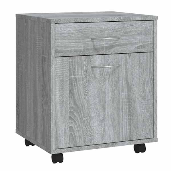 Ratastel kapp, hall Sonoma tamm, 45 × 38 × 54 cm, tehispuit