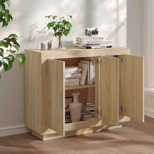 Puhvetkapp, Sonoma tamm, 92 × 35 × 75 cm tehispuit
