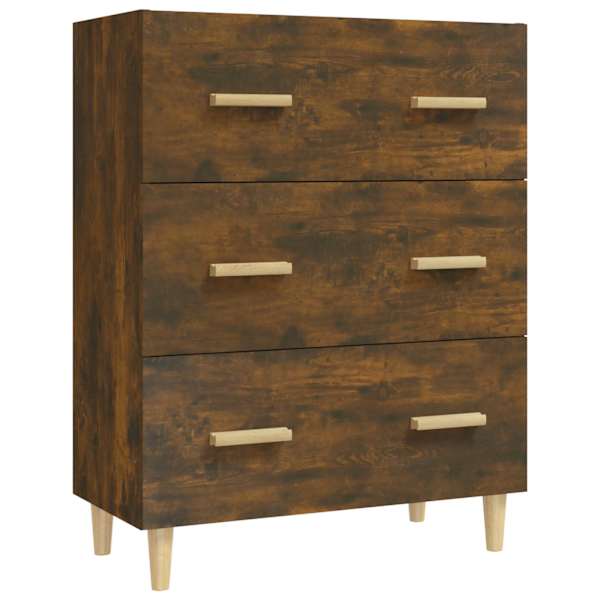 Puhvetkapp, suitsutatud tamm, 70 × 34 × 90 cm, tehispuit