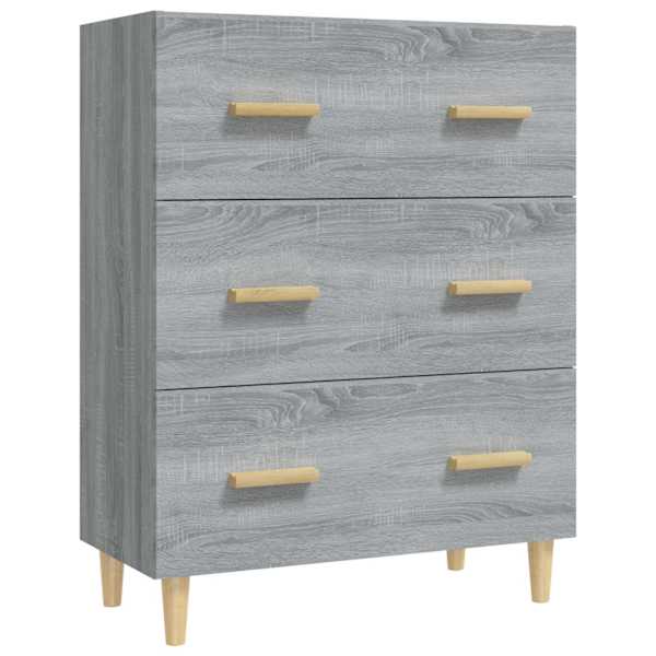 Puhvetkapp, hall Sonoma tamm, 70 × 34 × 90 cm tehispuit