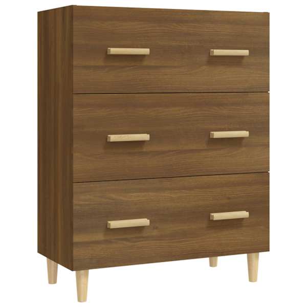 Puhvetkapp, pruun tamm, 70 × 34 × 90 cm tehispuit