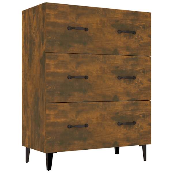 Puhvetkapp, suitsutatud tamm, 69,5 × 34 × 90 cm, tehispuit