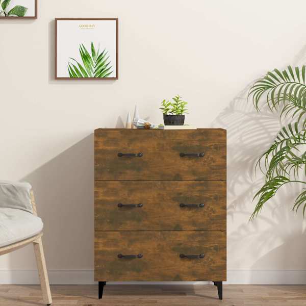 Puhvetkapp, suitsutatud tamm, 69,5 × 34 × 90 cm, tehispuit